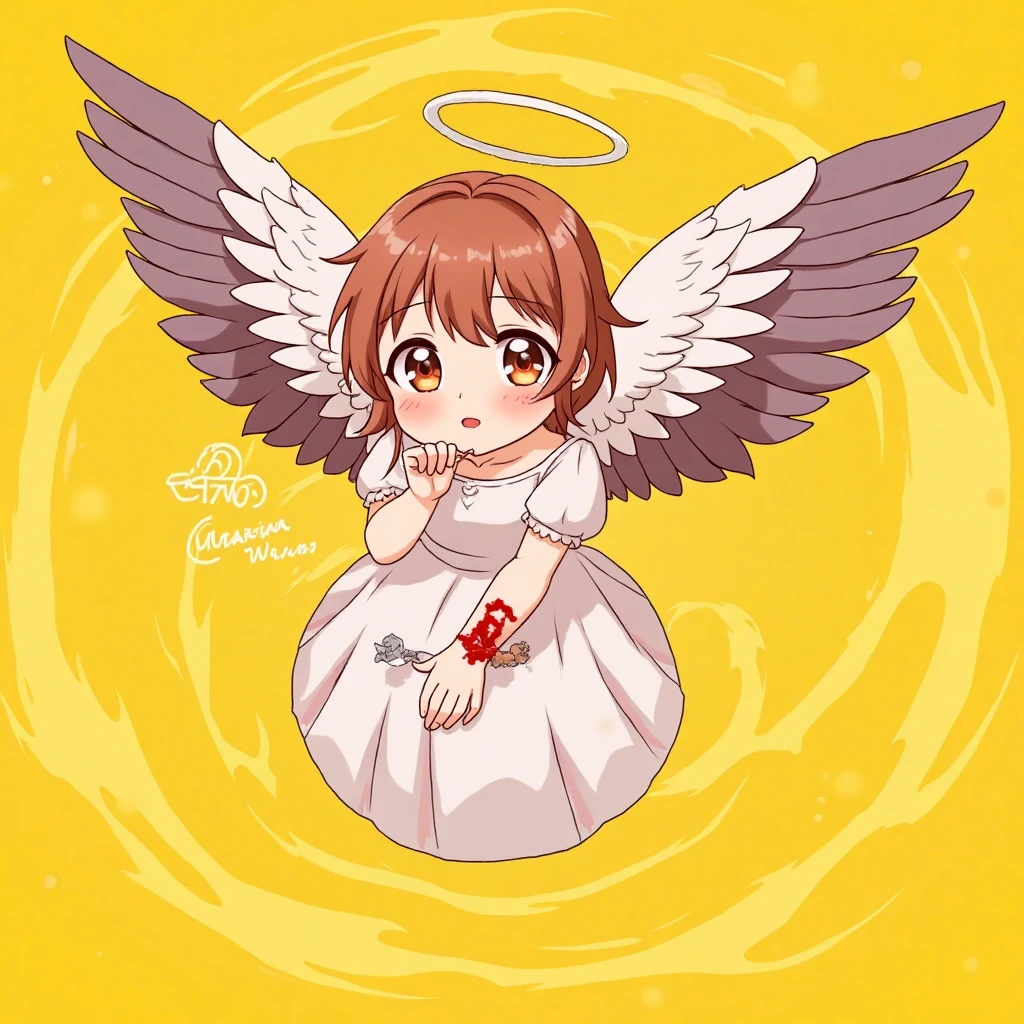 higurashi_mei_angels <lora:higurashi_mei_v1:0.7>  shrine, orange hair, sundress, dark, masterpiece, best quality