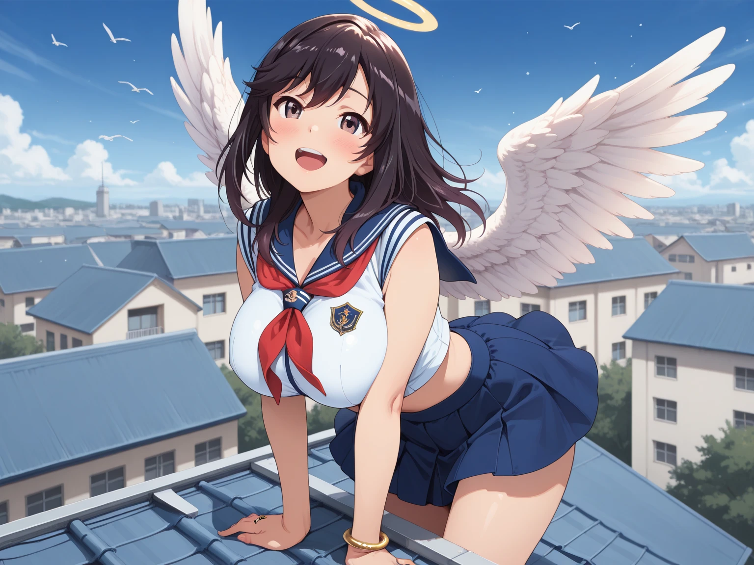 Prestigious elementary school nudist jumping、Severely torn clothes are scattered around、Unstable buoyancy sandstorm、Amazing dynamism、Amazing Angle、