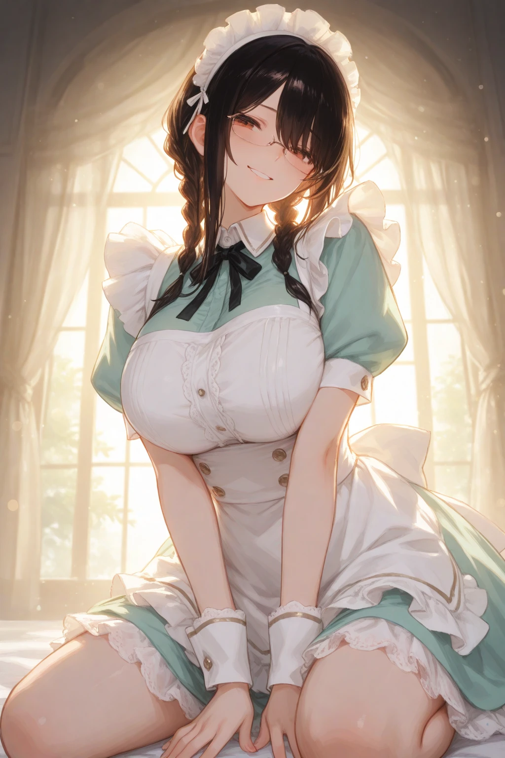 Masturbation、Touching the penis、High resolution、first class、The true picture、Intricate details、超High resolution、Depth Field、masterpiece、Summer sunshine、Professional Lighting、One Woman、15-year-old junior high school student、(((Big Breasts、Saggy breasts)))、The looming recession、(Incredible cuteness:1.2 )、fine grain、((Brown eyes))、(Braiding)、expensive 、From below、((from the front))、 ((Bedroom))、An inviting gaze、Lie face up on the bed
