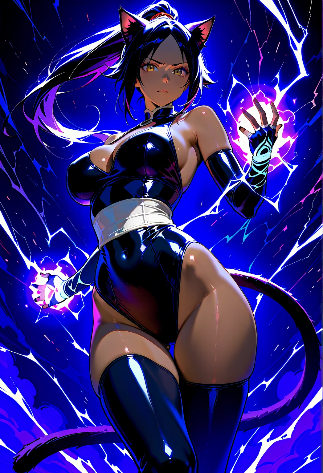 a woman in a blue outfit holding a sword and posing, extremely detailed artgerm, psylocke, cutesexyrobutts, style artgerm, artgerm style, in the style artgerm, style ivan talavera and artgerm, artgerm colorful!!!, in style of artgerm, artgerm lau, artgerm art
