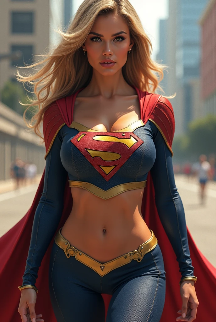 A SEXY FEMALE WEARING A TIGHT FORM FITTING BLUE SUPERGIRL COSTUME AND RED SUPERGIRL CAPE SUBMERGED IN HOT LAVA AS THE LAVA SEEPS INTO HER VAGINA AND CLIT, PARTIALLY NUDE, ARCHED BACK MOANING AS SHE GRABS HER BIG PLENTUFUL SUPERGIRL BOOBS.INCREDIBLY DETAILED GLOWING SKIN, INCREDIBLEY DETAILED FACE, INCREDIDBLEY DETAILED CLOTHING, TEXTURED SKIN PORES, TEXTURED HAIR, 8K ABSURD RESOLUTION, MASTERPIECE. PHOTO REALSITIC, HYPER REALISTIC.16K RESOLUTION. PREFESSIONAL GRADE IMAGE.