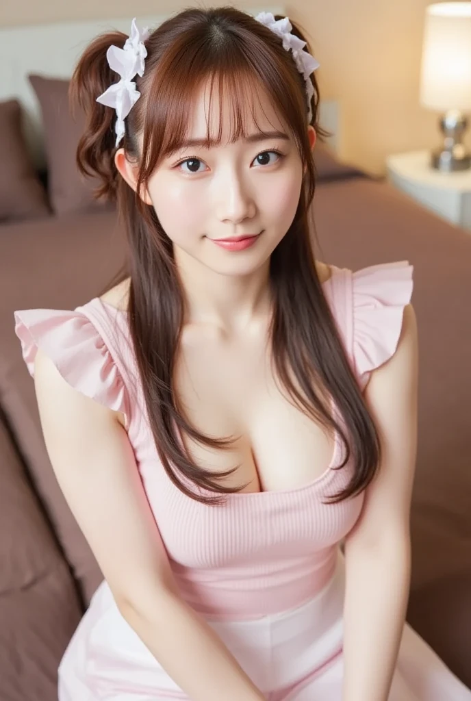 gp1, man1,  ((doing sex with a white man:1.5)), ((Best anatomy:1.2)), ((topless:1.3)), ((completely wearing pink and white polka dot pattern pleated skirt:1.5)), (completely pink and white short skirt:1.5)), ((Perfect 8-headed body:1.3)), ((extraordinary accurate anatomy:1.2)), ((Very accurate anatomy:1.2)), ((extraordinary well-proportioned body:1.2)), ((extraordinary beautiful body:1.2)), ((extraordinary sensational body:1.2)), ((extraordinary sensational pose:1.7)), ((slightly crab crotch:1.1)), ((slightly squatting down:1.2)), ((slightly legs wide open:1.1)), ((nsfw, spread pussy:1.4)), ((naked left thigh)), ((without bottoms)), ((without pants look:1.2)), ((without pants)), ((without trousers)), ((without panties:1.2)), ((completely naked:1.3)), ((completely nude:1.3)), ((completely nudist:1.3)),(Lolita:1.3),(Idol:1.6), (Lots of Skin:1.11), ((perfect skin)), Girl 17 years old, ((Cute:1.3)), ((Baby Face)), ((Smile:1.2)), (Slender Body), ((Pretty big breasts)), long hair, Black hair, Twin tails, 4K, High Resolution, ((Masterpiece:1.3)), ultra-definition, extremely detailed 8K, Top Quality, Head:1.3, ((Hasselblad Photo), Fine Skin, Focus), Soft Lighting, Dynamic Angle [:(Face Details:1.2):0.2], ((cleavage of the breast)), ((Rich cheeks)), (full body:1.1), ((extraordinary well-formed body:1.2)), ((extraordinary well-formed right nipple:1.1)), ((extraordinary well-formed left nipple:1.1)), ((perfect body:1.2)), ((perfect right nipple:1.1)), ((perfect left nipple:1.1)), dynamic pose, ((pussy:1.3)), ((perfect Vaginal object insertion:1.1)), ((Do not hide the joint)), uncensored, ((1boy)), perfect 1penis, wet, sweaty, ((both feet are on the ground:1.07)), ((put your one hand on the penis behind your leg:1.1)), ((ecstacy:1.5)), ((orgasm:1.5)), ((exposed vagina:1.2)),((both feet are on the ground:1.4)),