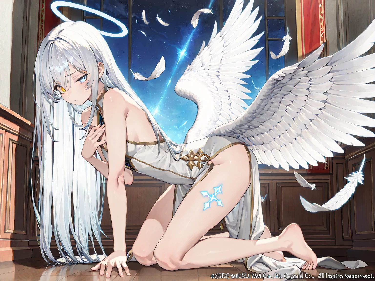 {{{masterpiece}}}, hyper quality, very delicate eyes, beautiful 들판, beautiful 하늘, {{{Legs wide apart}}}, Smiling broadly, best quality, {{beautiful}}, {{nipple}}, {{{pussy}}}, angel, {{{A young girl in elementary school}}}, {{{Nude}}}, 