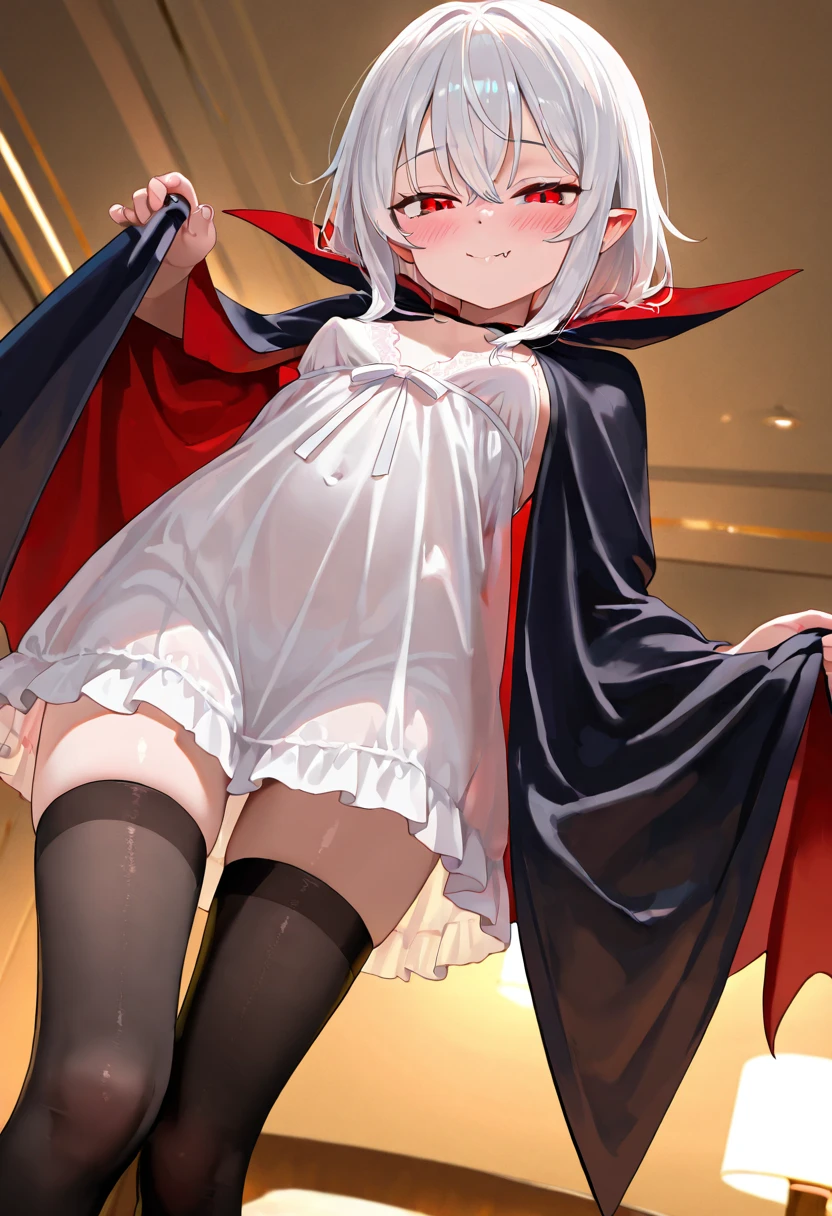 (hentai:1.1), (Ideal:1.1), (perfect:1.1), (flawless:1.1), (highest quality:1.2), (best quality:1.2), 1girl, (dark goth:1.1), punk girl, goth clothes, dark girl, dark makeup, (evil smirk:1.2), (scary smirk:1.2), lewd pose, detailed body, sexy thighs, big things, small breasts, short hair, highly detailed eyes, highest quality eyes, 4K, highest quality resolution, best quality resolution, best quality upscale,