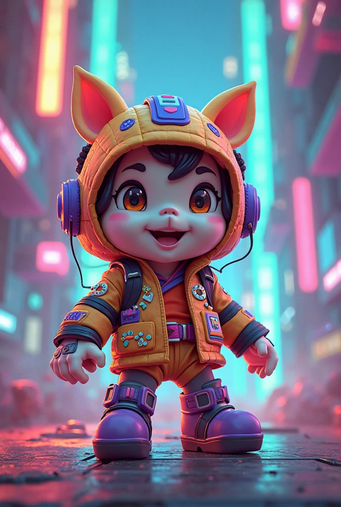 (highest quallity, 4K, 8K, high resolution, work of art:1.2), super verbose, Sci-fi close-up of a hairy woman wearing a helmet, ((ancient forest, rich light changes)), Very complex and detailed expression, Fusion of ancient ruins and science fiction, cat girl, cyberpunk fashion, hight contrast, Expressing Kawaii Chibi.