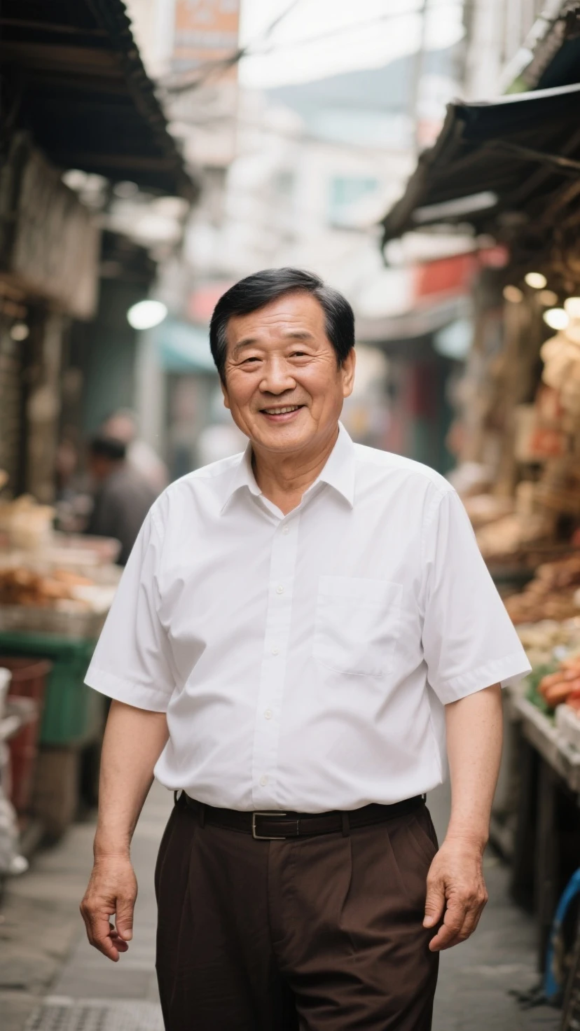 Photorealistic Xi Jinping with an expression that he is screaming, com a boca bem aberta, standing full body looking at the lens standing right side
