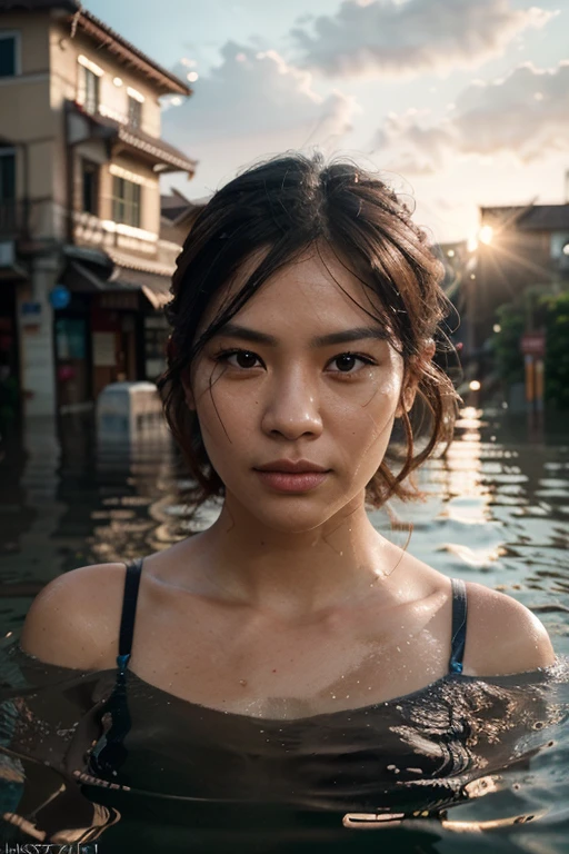 (8k, RAW photos, best quality, masterpieces, : 1.2), (realistic, photorealistic: 1.37), 27-year-old filipino girl with a happy face of homeless, delicate face, happyexpression of despair, sitting and depressed, slums, garbage dumps, piles of garbage, (garbage: 1.5), sloppy, people coming and going, many women, obscene, crowded, poor, torn and dirty tattered dirty clothes, collarbone, no bra, torn micropants, wet clothes, dirty hair, dirty face, dirty skin, sweaty skin, (sweat: 1.5), muddy skin, muddy feet, bare feet, medium breasts, unkempt hair, tan, full body portrait, physically based rendering, cinematic lighting, complex and cinematic look, night, street lamp light, photorealistic, cowboy shot, Dynamic Angle, filipino woman, pinoy, filipina, woman in a bikini standing in a flooded alleyway, model, beautiful asian girl, filipina woman, asian girl, soaked, in an alley, drenched body, , beautiful asian woman, beautiful young woman, after rain and no girls, asian woman, young asian girl, gorgeous young woman, deep water flood, water upto waist