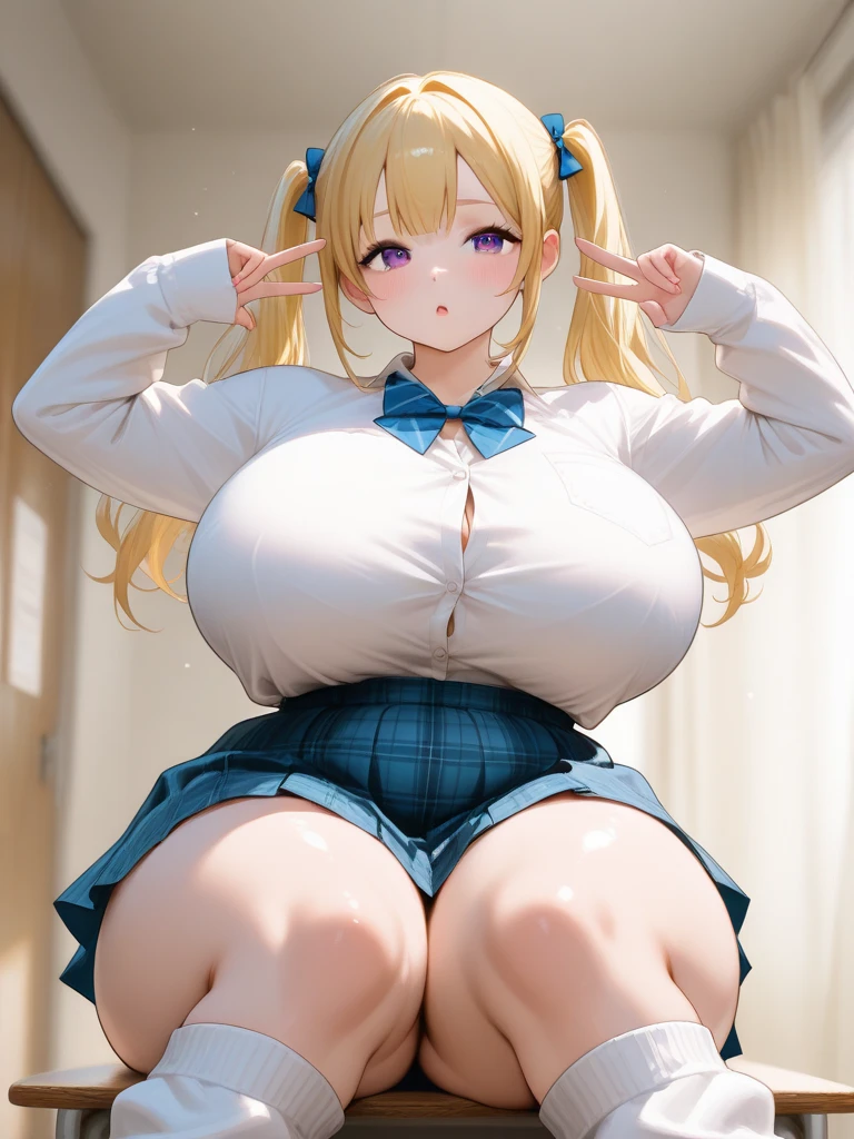 (close shot, Best Quality:1.5, high resolucion, UHD, 4k, detailed lighting, Shaders), Blonde wavy hair, White Princess Dress, large full breasts, cleavage, skirt, thighlet, stocklings, (glowing red eyes), Dark dungeon background, huge saggy breasts:1.8, huge plump sexy nipples:1.9, huge sexy pussy, sexy legs:2.0, hugging the legs, hug the legs, leg hugging, leg hug with squat, sex pose, lying down for dick, lying down with leg hugging, breasts and legs look so sexy
