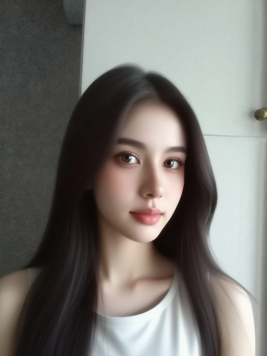 Ultra HD, anime style, black hair, red lips