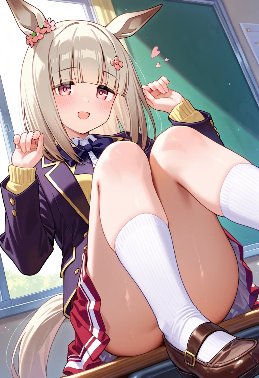 Minami Kotori、lovelive 、One Girl 、There are male students around、mini skirt, Sucking a male student's penis、Fallatio, Plump thighs, Highest quality, Focus on the thighs, Spread your legs wide, smile, blazer, blouse, はだけたblouse、Light green panties、Black knee socks, classroom,My crotch is steamy 、Sweaty knee socks、Show the soles of your feet、Sweaty feet、Stain on the pussy line of panties