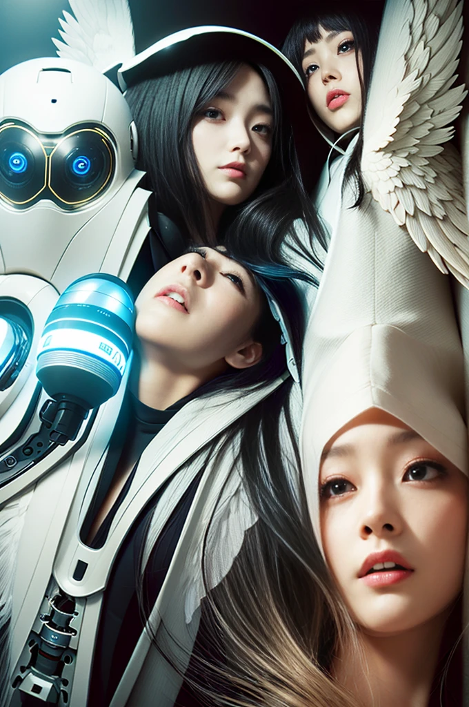Several Asian women posing for photos with mobile phones, gas station trends, Full body light-emitting vacuum tube, Popular topics on cgstation, an oppai cyberpunk, perfect android girl family, female bodies, sexy-s 100, Female robot body, biomechanical oppai, Taiwanese girl with tattoos, for ps5, Beautiful robot girl