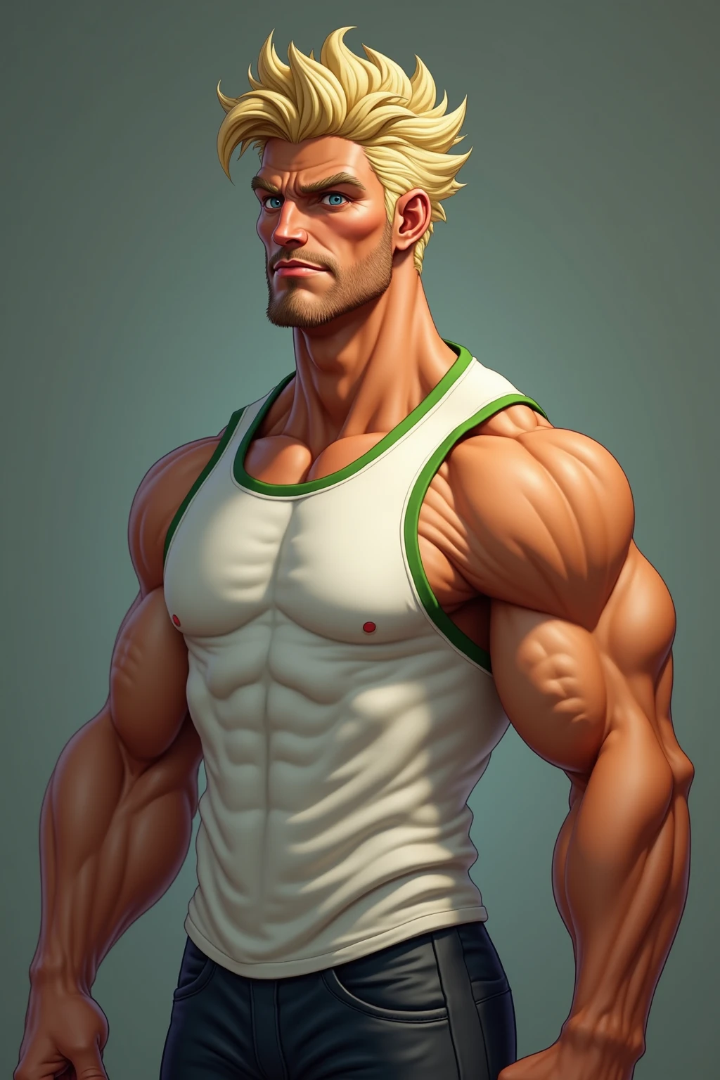 Man, man, strong, thin, white, blonde hair, super detailed, high resolution, Full hd, 3D, 4K --auto