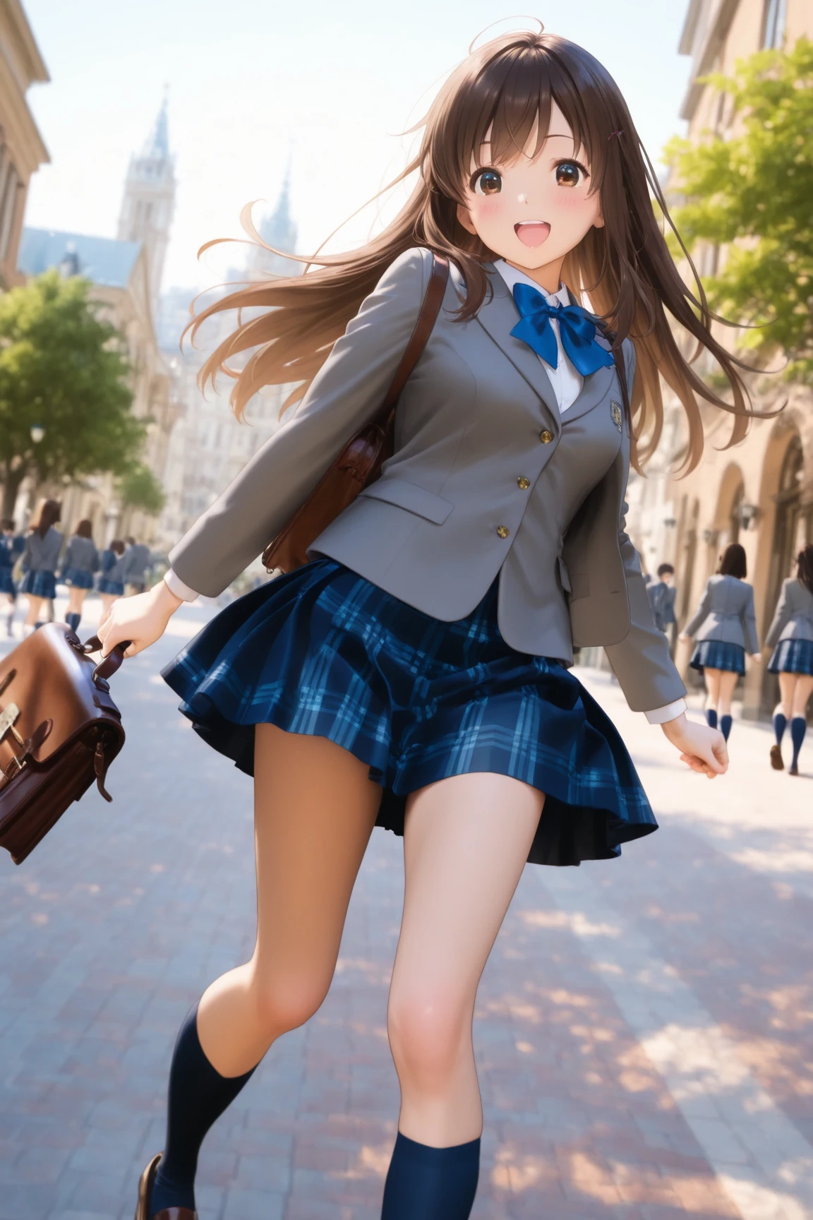 Anime girl showing her panties
