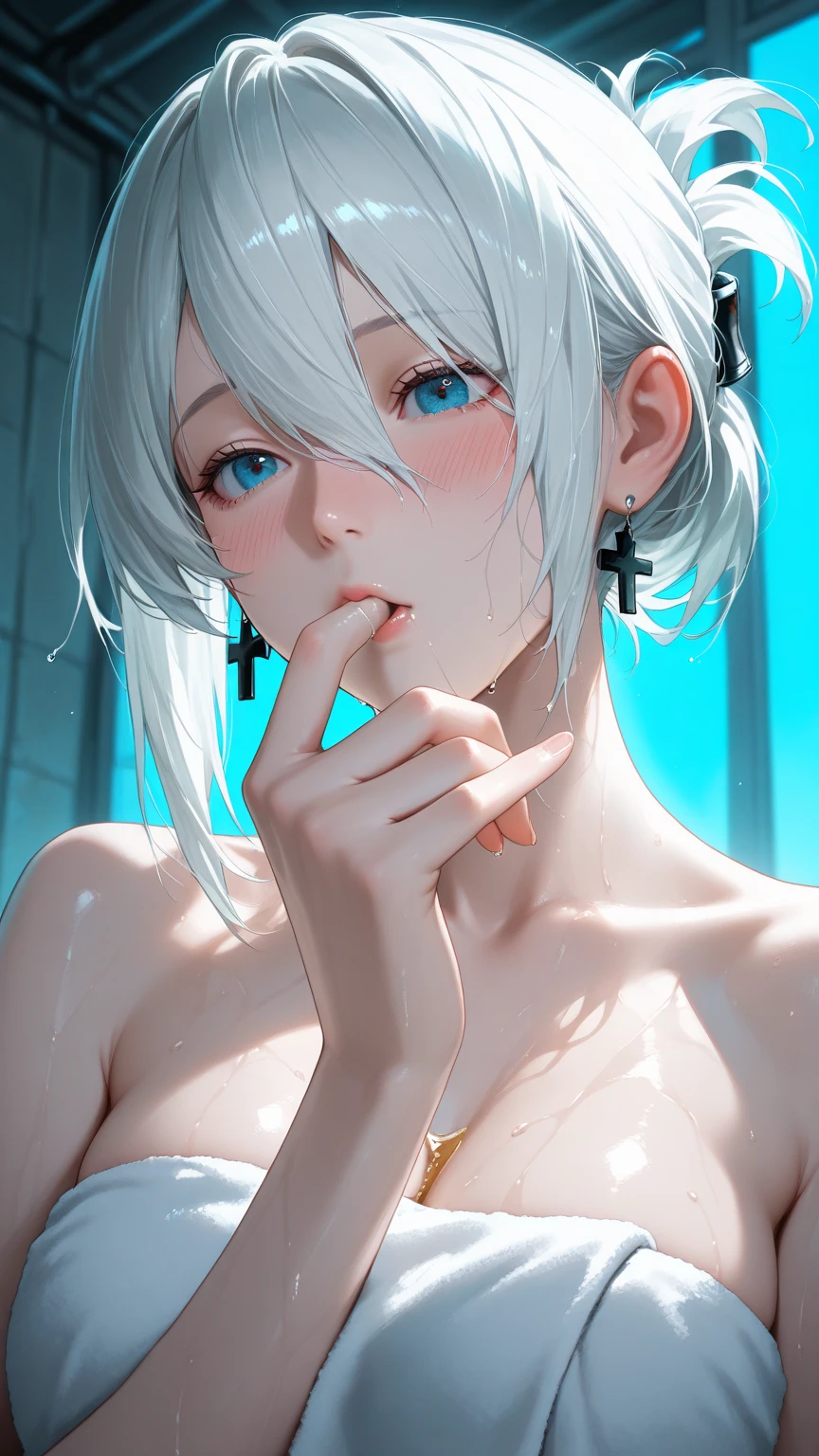 Super masterpiece,top-quality,ultra-detailliert,realisitic,Hyper-detailing,Perfect Anatomy,1girl in,((Very small breasts)),Slender body,laying on back,Large open legs,Smiling smile,(Transparent Polyvinylidene Chloride),(NSFW),No decoration