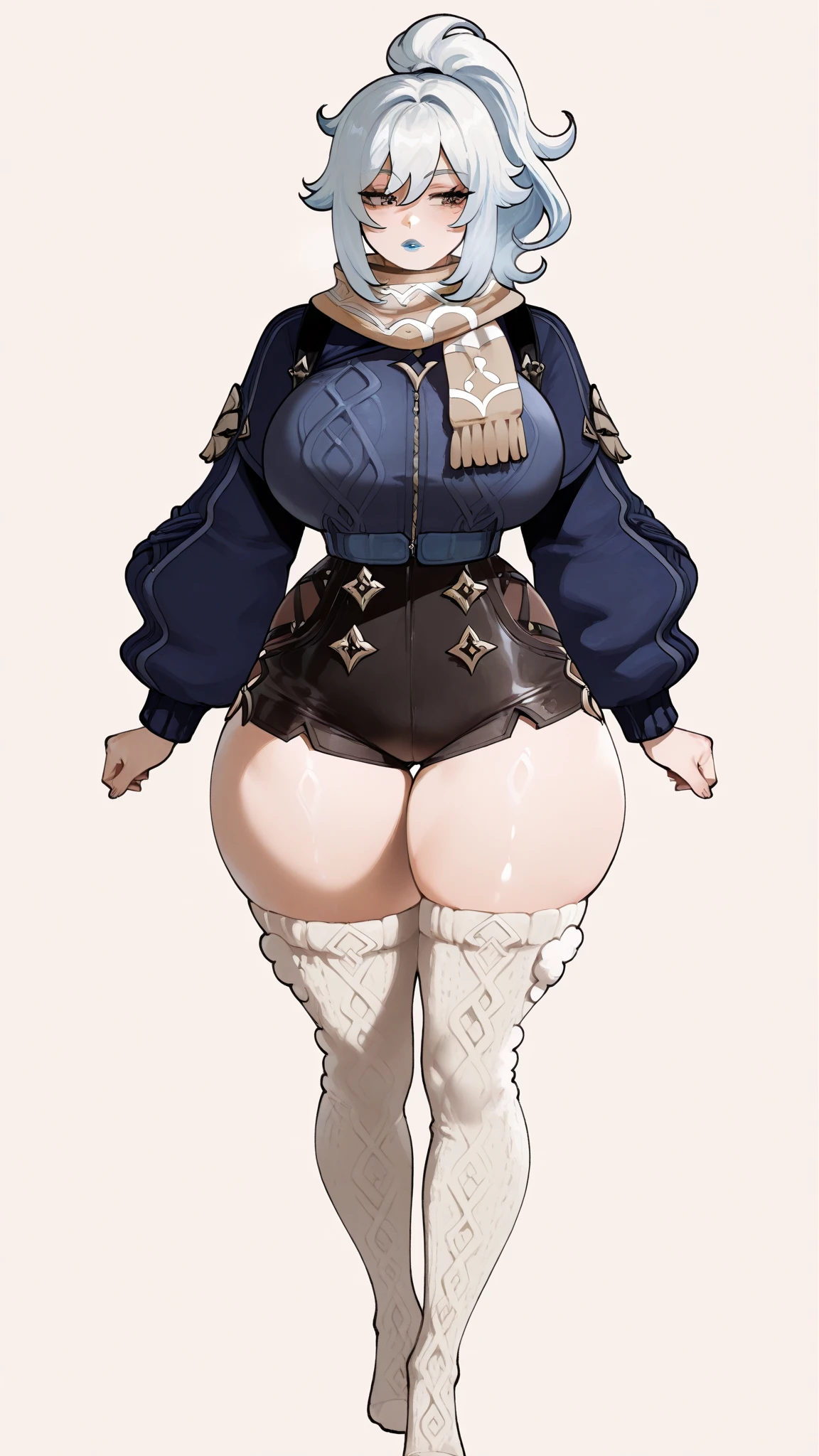 By bebebebebe, by lostgoose, by goonie-san, solo, standing, (((Erosion Bird, Opium Bird,Storks))),Female,bbw,big booty,big breast,