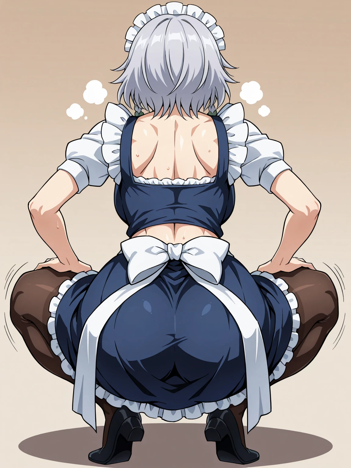 Anime, girl, cute girl, slave, maid, maid uniform, shoes, slave collar, shackles, cold, runny nose, nasal mucus, snot, snot from the nose, handkerchief, you need to sneeze, sneeze yourself, sneeze snot from your nose, desperately want sneeze, cover your nose with your right hand, urinary incontinence, peed, need to pee, pee yourself, pee, pee yourself, cry, really desperately want to pee, scat, diarrhea, crap yourself, need to poop, need to poop, poop in your panties, poop yourself, poop, sneeze, pee and pee yourself: 1.3), desire to sneeze, desire to pee, desire to poop tightly covering the perineum, knees together, feet apart: 1.6), (hand between legs, leaning forward: 1.3), (shaded face, despair, anxiety, sigh, full face flush, embarrassment, looking away: 1.5), (girl can't stand up straight: 1.5), full body, (ultra detailed face, best quality: 1.5), ( from the side), standing, living room, full height. Pee on the floor and pooped on the floor