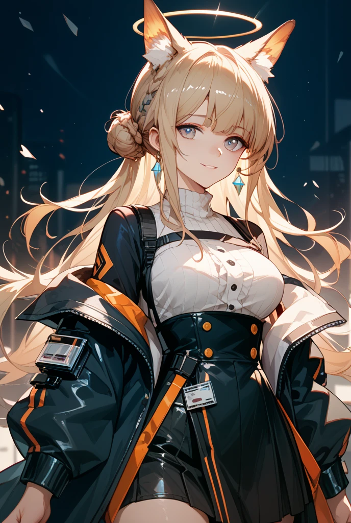 (trending in artstation, stanley artgerm lau cinematic wallpaper, wlop, rossdraws, james jean, andrei riabovitchev, marc simonetti, yoshitaka amano. james jean and gustav klimt background, julie bell light, porcelain skin, zdislaw beksinski style, dynamic lighting), (masterpiece, best quality:1.4),  (modern days), (cowboy shot), 1girl, solo, pov, sfw,
stunning girlfriend, (standing:1.1), dynamic pose, (white oversized sweater, knit sweater:1.4), (tight yoga pants, dark grey yoga pants:1.4), (short navy blue jacket, denim jacket:1.4), long blonde hair, swept bangs, heart shaped face, elegant face, beautiful face, highly detailed face, highly detailed skin, skin pores, subsurface scattering, (detailed blue eyes), realistic pupils, large breast, loving smile, looking at viewer, full face blush, full lips, holding a single coffee cup, centered, city street, sunny day, wind, detailed background, depth of field, atmospheric perspective, volumetric lighting, sharp focus,(trending in artstation, stanley artgerm lau cinematic wallpaper, wlop, rossdraws, james jean, andrei riabovitchev, marc simonetti, yoshitaka amano. james jean and gustav klimt background, julie bell light, porcelain skin, zdislaw beksinski style, dynamic lighting,)

absurdres, realistic proportions, good anatomy, (realistic, hyperrealistic:1.4), 16k hdr,