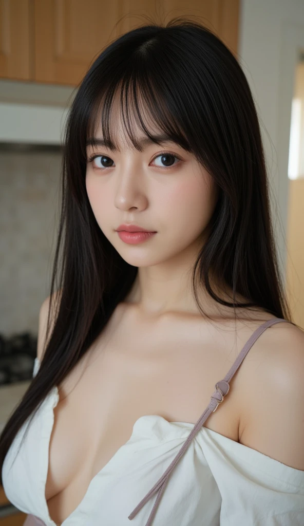 16K、Photorealistic、Highest quality、masterpiece、Ultra-high resolution、RAW Photos、Realistic、Bright lighting、Face Light、Smooth Professional Lighting、looking at the camera、alone、Adult female、Beautiful woman、so beautiful、Realistic skin texture、Glowing Skin、Moisturized Skin、Realistic eye and facial details、Perfect Style、Model Body Type、Beautiful Eyes、Big eyes、Inconspicuous tear bags、slim、Medium sized big breasty nails aren't long、Very short hair、Black Hair、black eye、seems to be happy、Beautiful hip line、(((ビジネスsuit)))、(((office)))、(((suit)))、White dress shirt、Black jacket、