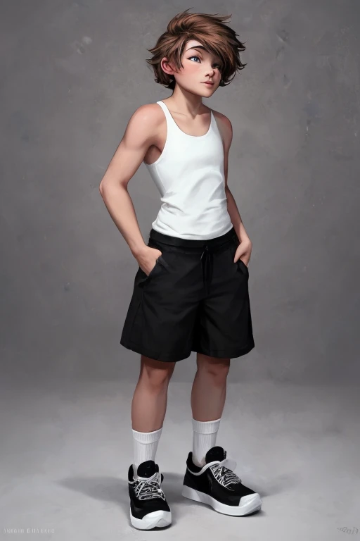 boy wearing short tight clothes