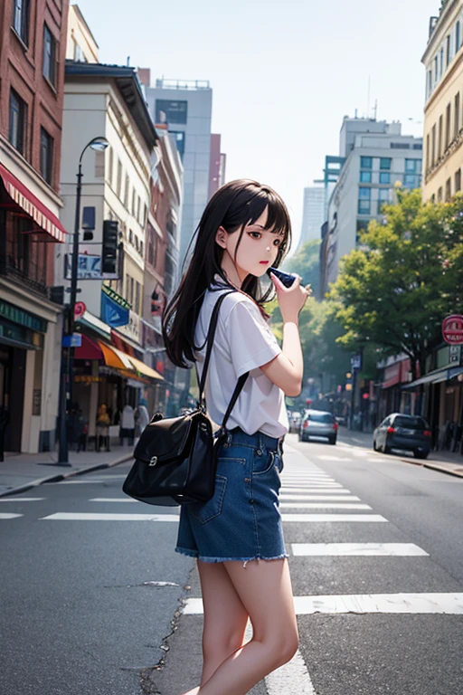 女の子1人、Female about 23 years old、black har(Long)、white coats、a photo、realisticlying、Best quality、adopt、detailed faces、In the hospital、detailed back ground、diffuse sunlight、depth of field、bokeh feeling