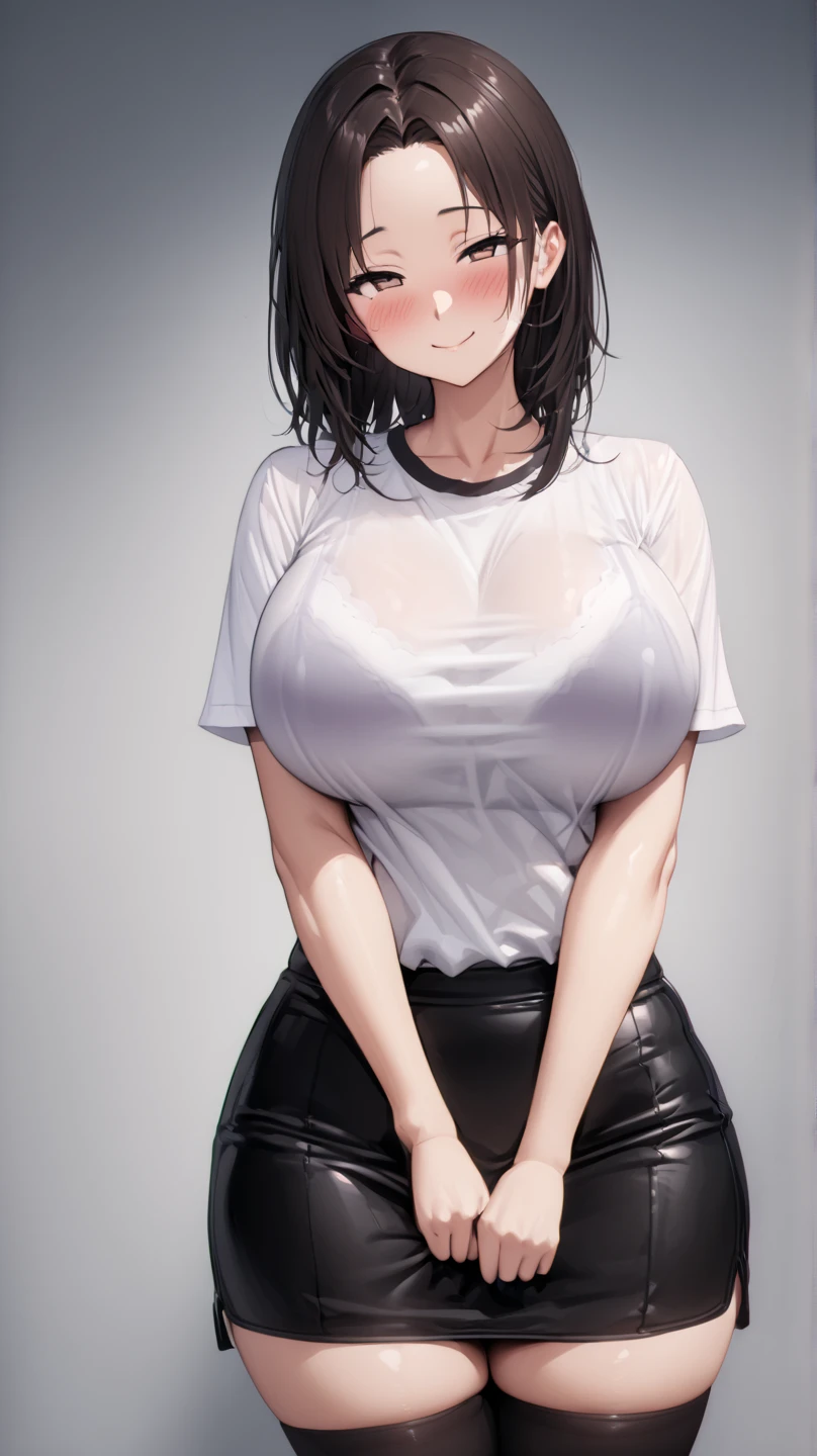 masterpiece, best quality, shadows, perfect hands, perfect legs, perfect anatomy, pretty face, mature features, posing, portrait, 1 girl, 2, green siren eyes, black straight hair, tight gray jeans, wet crop top, seductive eyes, blushing, flirty, pretty smile, huge ass, breast, thighs, seductive, spicy, hot, flirty, nsfw,