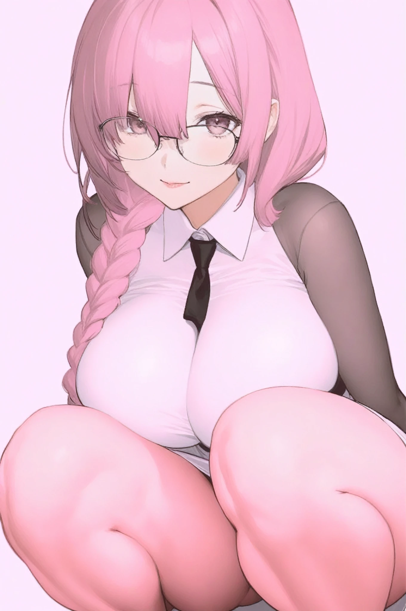 who is 13 years old height 1.49 bring money pink hair black glasses pink eyes an extremely blushing naked girl who is an extremely shy girl a bed they are making love to her her vagina squeezing his penis and I&#39;m already on top of him