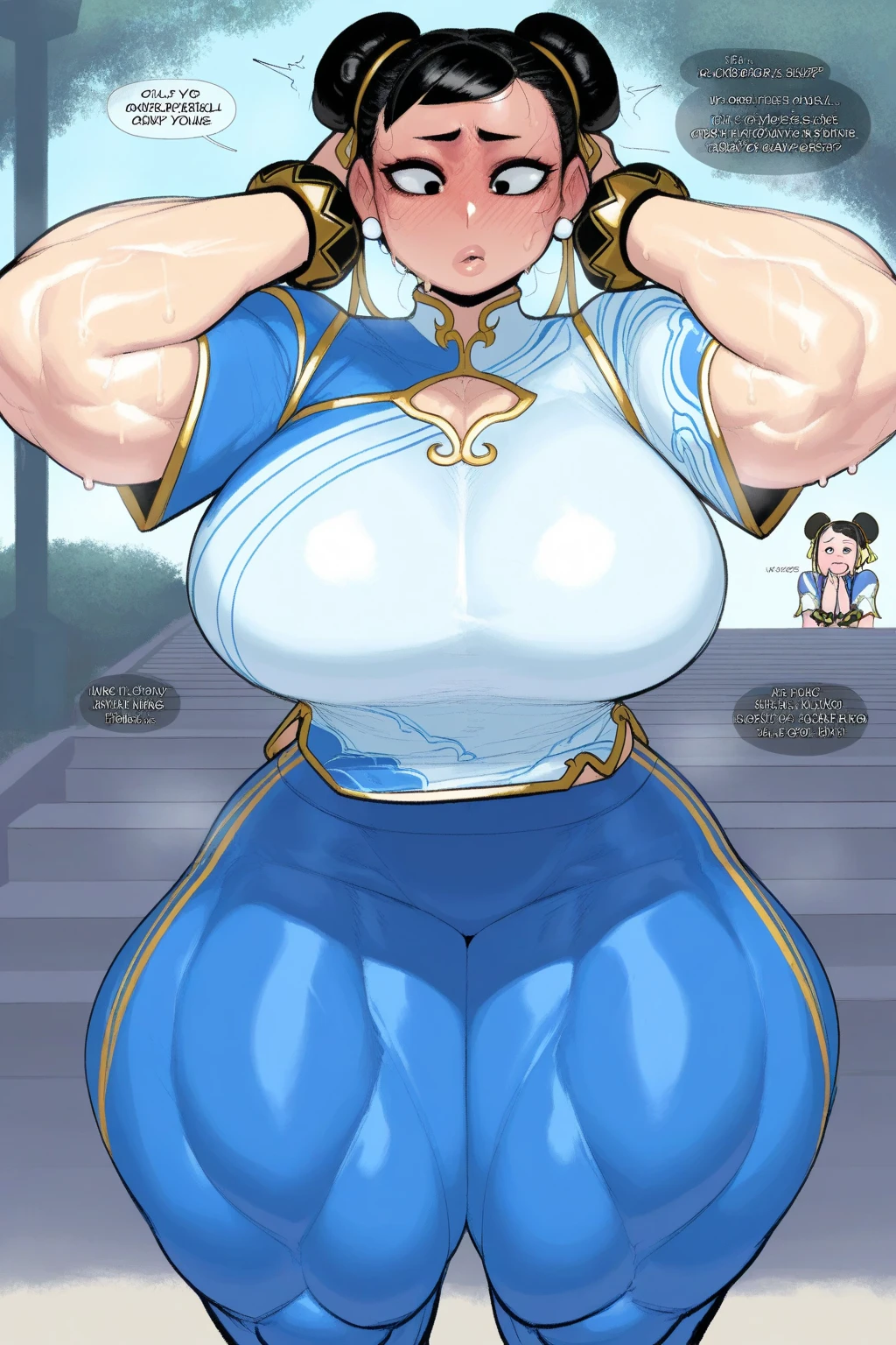 1 girl, Avatar Korra, hyper breasts and massive ass, powerful thick thighs, she is water bending,  big fat nipples, fighting characters scene, dynamic action shot, ((She is in the Avatar state)),  (glowing white eyes), glowing water spells, detailed dark and scary night time in the arctic background, auora borealis, 