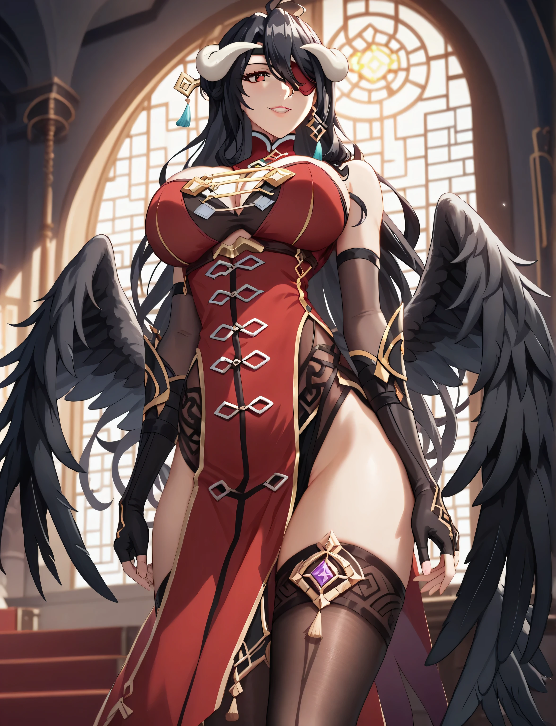 1girl in、nightcity、Sateen、Kimono without sleeves、A dark-haired、Holding a weapon with blood on it、Looking at the camera、Cherry blossoms are dancing,Unusually resistant、red blush、Looks distressed、Pleasant face、shrine maiden、valkyrie、Angel wings、a navel、sideboob barbosa、with an intricate、Particles of light、thighs thighs thighs thighs、shinny skin、Perfect litthing、1girl in、looking at the viewers、Winged headgear、pelvis curtain、A smile、(masterpiece)、(top-quality)、Very gigantic-breasts、maternal、Porcelain Skin、Very long hair、hair wavy、Royal sister,femele,A queen,putting on a crown,There are a lot of golden lightning around,sitting in a throne,Bangs cover the eyes,Black Suspender Socks,Black Lace Top,,High jump,Grab Erlang's leg,,Black Silk Top,married woman,mothers,domineering,smil,The corners of the mouth are raised,Red and gold eyes,Black silk erotic underwear,Black top,Black Silk Gloves,I have a gorse tattoo on my chest and thigh,There are many golden dragon scales on the arms,There are many golden dragon scales on the neck,Bright eye,dragon eyes,Snake's Eye,Upright pupils,There are golden stripes on the clothes,There is a golden pattern on the clothes,The socks have a golden pattern,tall figure,Expose the outside of the chest,Twisted blade hanging over the shoulder,Larger breasts ,With elongated dragon horns,Giant Golden Dragon Wings,Giant Golden Dragon Wings,Huge golden dragon wings as big as a body,The body is covered with huge golden dragon wings,golden pupils,Just a pair of wings,large wings,The biggest dragon wings,The biggest dragon wings,There are golden scales on the neck,Fingers are golden dragon claws,The elongated tail of the golden dragon、1girl in、nightcity、Sateen、Kimono without sleeves、A dark-haired、Holding a weapon with blood on it、Looking at the camera、Cherry blossoms are dancing,Strong best quality, (Extremely detailed: 1.5), masutepiece, 超A high resolution,(photographrealistic:1.4), 1 beautiful girl, Cowboy Shot, (Wear battle armor:1.4), (Wear battle ar