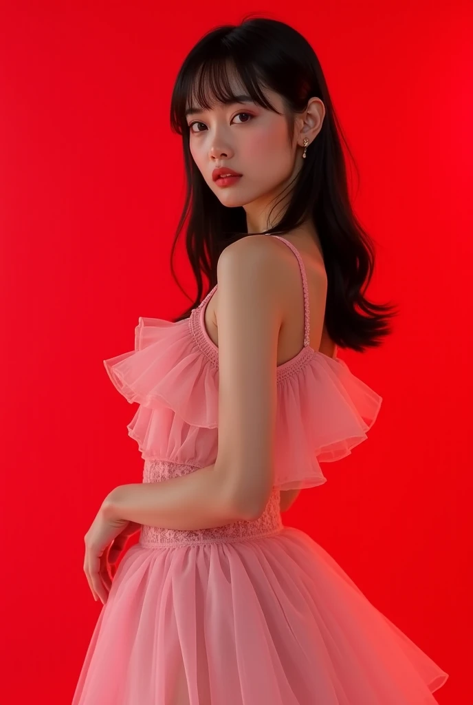 (8K, RAW photo, Best quality, Mastery:1.2), (Realistic, photo-realistic:1.2), (Ultra-high resolution), (Ultra detailed), absurderes, 1girll, Open navel，cabellos largos dorados，Blue pupil，pretty  face, symetrical eyes, Taiwan Baby 5, Perfect body proportion,middlebreast，（Pink flight attendant uniform，Lace skirt：1.2），tight-fitting，lacepantyhose，Badges，There is an X mark on the chest，Thin leg，20 days，sitted，Fine skin，looking at viewert，Legs stacked（inside airplane：1.2），high-heels，Frontal view