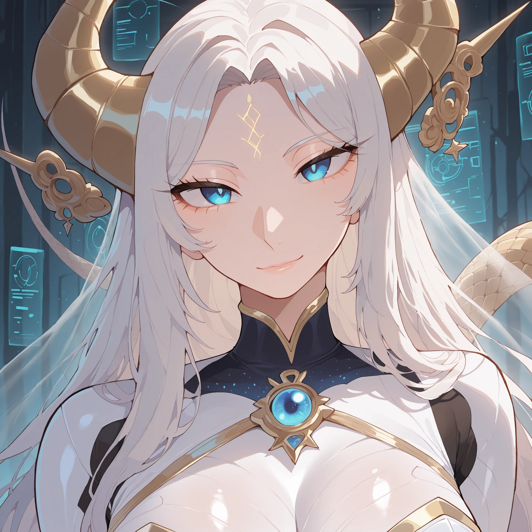 close-up of a woman with white hair and white mask,Belle peinture de personnage,Guviz,Guviz-style artwork,White-haired god,Yang J,Epic and beautiful character art,Stunning character art,FAN Qi,Wu Zhun Shifan,Guwitz's bare breasts at the Elven Art Station are clear and realistic, clear and realistic
