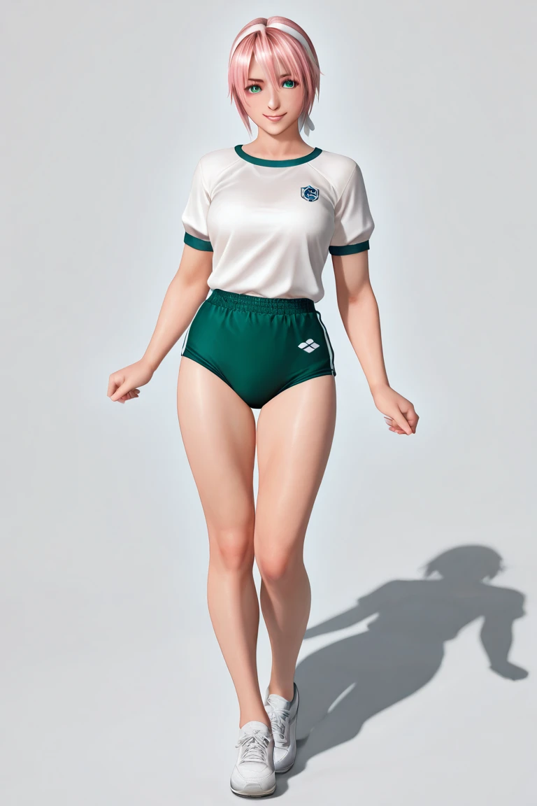((masterpiece)),(((highest quality))),((Character design sheet)),Thin thighs,Long legs,It's not a big deal ,Wearing a marathon uniform and marathon shoes