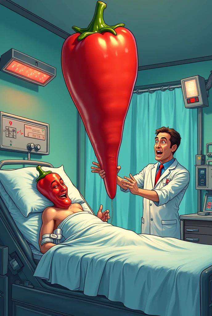 male reproductive system with happy face