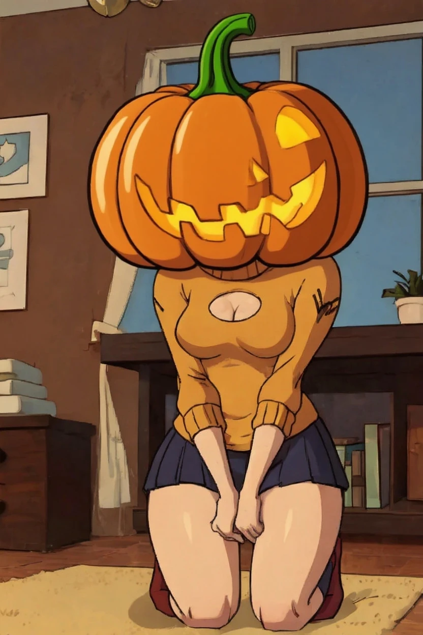 one holding a pumpkin in front of her face, 8K anime art wallpaper, 4K anime art wallpaper, 4k anime art wallpaper, 4K anime-style, anime wallpaper 4k, anime wallpaper 4k, anime wallpaper 4k, 4k manga wallpaper, cute anime catgirl, cute anime cat girl, girl with huge breasts