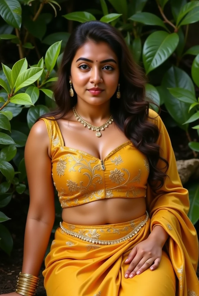 Photo of a ((kerala village woman)) (like Amazon woman), 30 years old,hottest,((fatty)), ((fatty ass), traditional,(forest )  chubby voluptuous plus size, thick thigh,,busty saggy breast : 2.5, clear face,full body, glamourous, daylight, r4w photo, masterpiece, ((((Extremely Realistic)))), Realism, Raw photo, Photography, High detailed , photorealistic, shot on sony vanice camera,DDRFashion ,fire bokeh,DDRFashion, breast size 36dd,(saggy breast) 