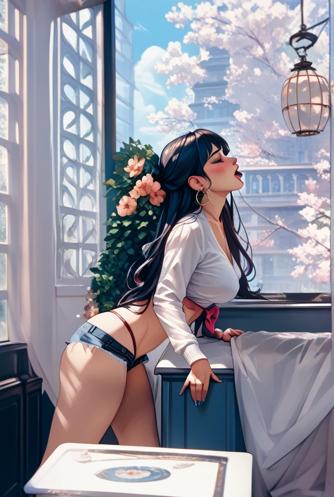 ((best quality)), ((masterpiece)), (detailed), 1girl, (big forhead:1.2),extremely detailed cute anime face, (((flat chest))), (flat chest:1.1),((((long twin braids,tight braids,long braid,braided hair,long hair)))),intricate eyes,beautiful detailed eyes,symmetrical eyes,(((detailed face))),beautiful detailed lips, looking at this, (((embarrassed))),(horrified expression),(panic),(crying),highres,(best quality),(ultra detailed,extremely detailed),perfect face details, ((masterpiece:1.4, best quality))+, (ultra detailed)+, long twintails, cute girl, (flat chest:1.1), small breasts, slim body, skinny, (narrow hips), prominent collarbones, skinny arms, flat stomach, visible hip bones, long hair, red hair, white hair, blonde hair, dark hair, ponytail, thick ponytail, heavy ponytail, small breasts, perfect face, small breasts (flat chest:1.1), NSFW, Detailed body,Full limbs,(from behind), (turning), NSFW, (flat chest:1.1), nude