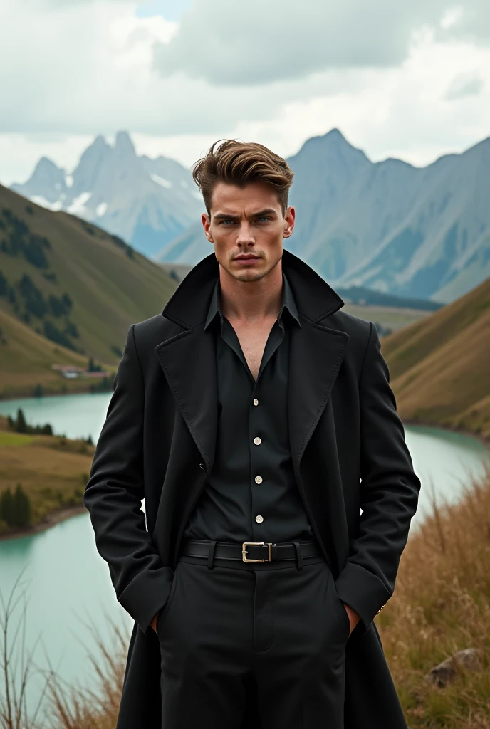 perfect Irish man, focus on character's face
