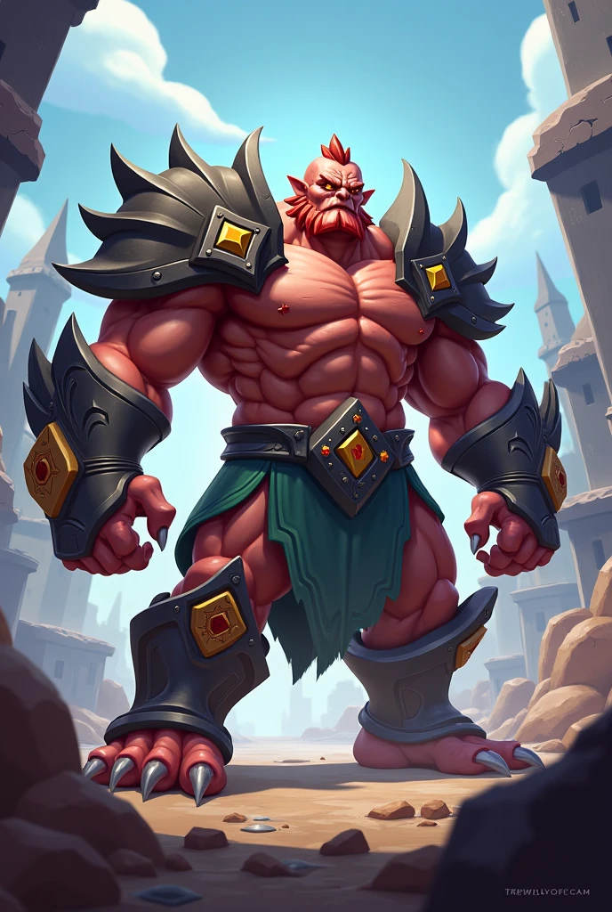 an muscular handsome champion orczor <lora:orczor_v4.0:0.7>