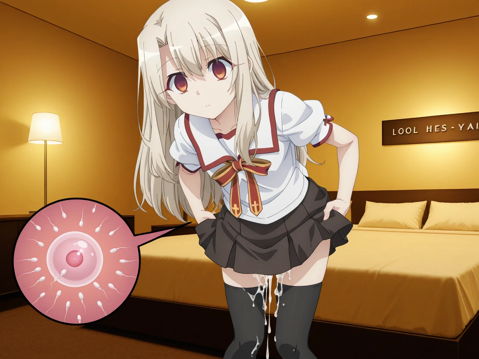(Sora Kasugano:1.4), super fine illustration, (masterpiece:1.2), (best quality:1.2), extremely detailed, (correct anatomy), (detailed face:1.3), (nsfw:1.2), (cowgirl position:1.2), (hands between own legs:1.4), (focus on breasts:1.3), (classroom), school, (1boy and 1gril having sex:1.8), (penis:1), face, (brown eyes), blonde hair, (looking at viewer), (detailed eyes:1.2), (twin tails:1.2), slender, lace knee-highs, (small tits:1.4), detailed breasts, (cum on breasts:0.9), (vaginal), (detailed pussy:1.2), squatting, (detailed legs:1.2), (detailed hand:1.2), (cum in pussy:0.9), (empty eyes:1.2), (eyes out of focus:1.2), (doll face), (closed mouth:1.4), dumbfounded, absentmindedness, (steam:1.1), (tears:1.2), (sweat:1.2),