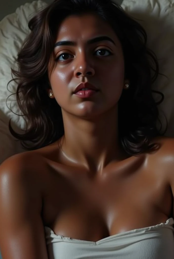 A charming watercolor painting of a mallu, 37-year-old woman lying down legs up. High clarity, volumetric lighting, real watercolor painting, beautiful aesthetic, after sex, Dirty, nighttime, full moon, on, front, pubic hair, hard long nipples, nipple, huge , pussy and anus cum dripping, poster, painting, black hair, heavy breathing, illustration, cinematic, Color Field painting, Conceptual art, depth of field, UHD, retina, masterpiece, textured skin, high details, award winning, highres, best quality, high quality
