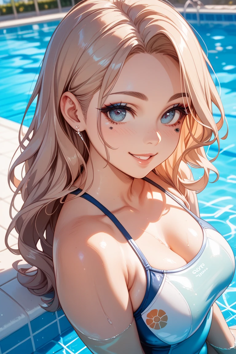 ((highest quality)), ((masterpiece)),High resolution (High Dynamic Range),Ray tracing, Super Resolution, (((anime screencap, black outline, Written boundary depth , written soft outline))), blur, bokeh, Maximum clarity and sharpness,Multilayer Texture,surface shading,Accurate simulation of light-matter interactions,Perfect Proportions,Two-tone lighting, White balance,8K, limit only one woman, BREAK beautiful hair, Beautiful Face, Beautiful and beautiful eyes, Beautiful body, Beautiful breasts, Beautiful thighs, Beautiful feet, Beautiful fingers, (Beautiful views) , breast enlarged, huge breast, perky , (blush, smiling ,closed mouth, 20 years, seductive adult woman , anime gyaru , Narrow eyes) , long hair, wind blowing hair,streaked hair, hair intakes, colored inner hair, BREAK (light blue,light yellow, light green,white,light pink), cropped shoulder, necklace, wearing a watch BREAK (((portrait, close up, cowboy shot, looking at viewer, \(face waiting for kiss\):1.3))), (sitting),BREAK flowers artwork, fashion magazine