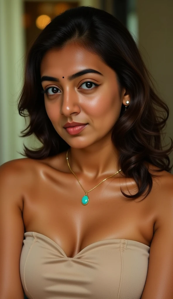 gere uma modelo negra com tom de pele um pouco mais escura, wearing neck jewelry,on the arm, na orelha e com pose para uma ourivesaria, showing the arm with the jewelry