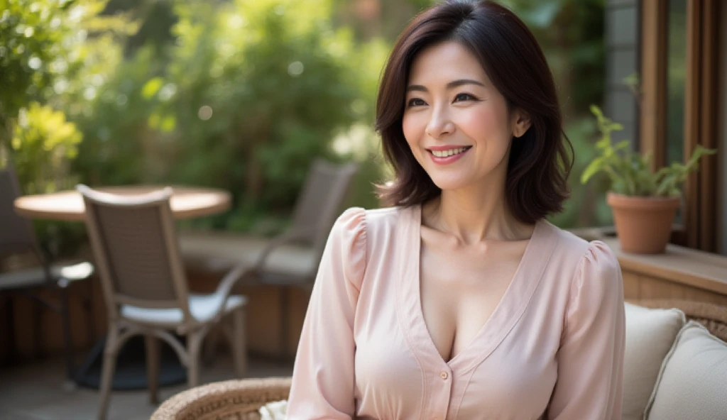 8k, RAW Portrait、1 female、 (Japanese women:1.6),masterpiece, (Realistic:1.2), Realistic, Super High Resolution, Highest quality, Photos in motion , Japanese women, 50-year-old married woman, skirt, ((ride a bicycle:1.5)), ((Get on a bicycle:1.6)), ((Driving a bicycle:1.5)),(Camera angle from below and to the side:1.5), bent one knee, (Beautiful and slim legs:1.5), Fast and Furious Explained、I am driving along the coast.、Speedあふれる、Casual clothing、Short sleeve、Short sleeve、((Dark green dress:1.2))、Beautiful wife、(((Whole body while cycling:1.5)))、beautiful breasts cleavage、(Viridian loose-fitting dress:1.5)、(Full body while riding a bicycle:1.5)、((skirtが風で捲れてふとももが丸見え:1.5))、((Detailed description of a bicycle))、mountain bike、(Front view:1.5)、Keep your eyes on the road,(Flowing background:1.2)、Speed、((Photo of a person cycling:1.3))、((風になびくskirt:1.5))