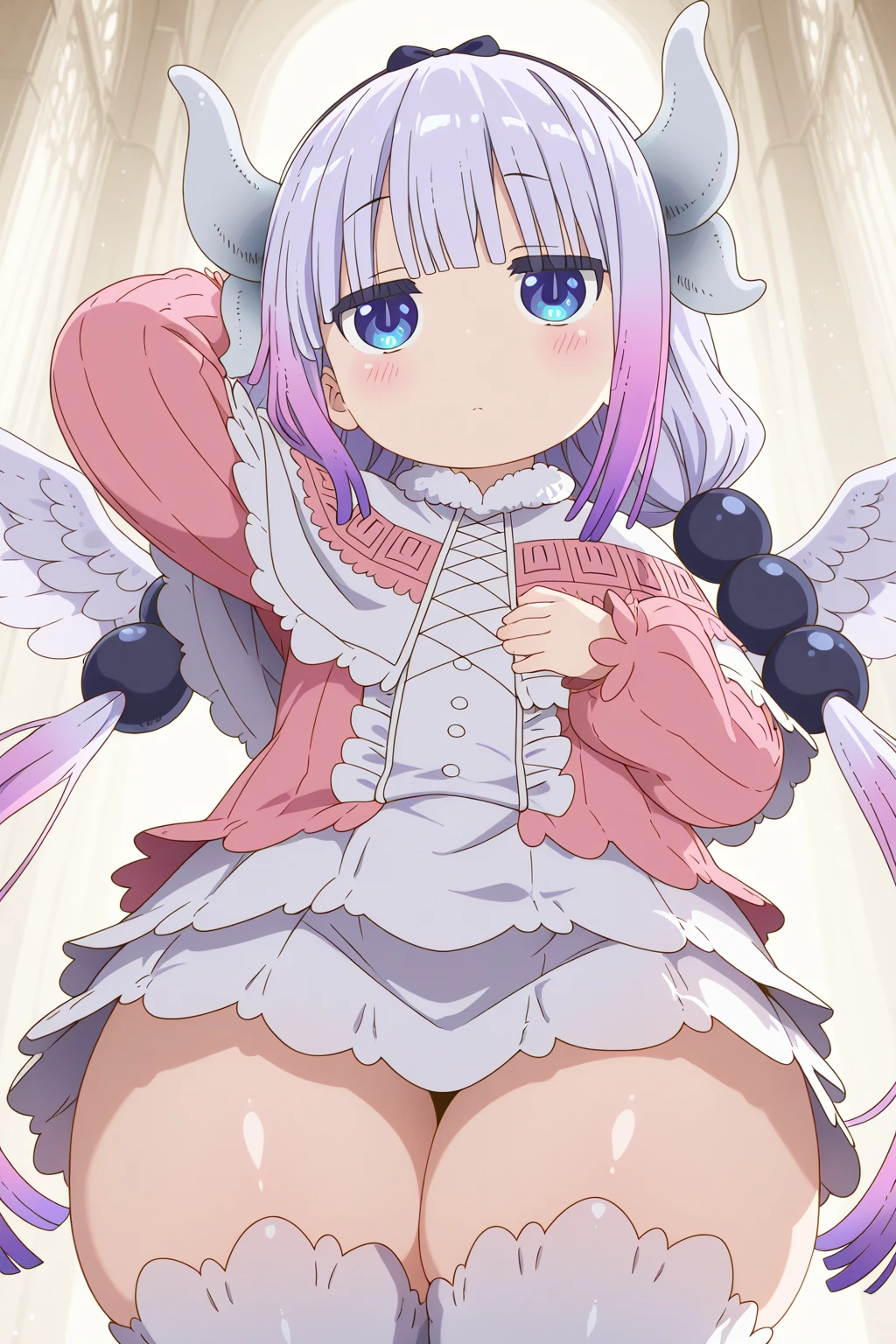 ((Highest quality、8K、masterpiece:1.3))、Sakura Miko、Sakura Miko、Hololive、Green Eye字Leg spread、Floating in the air、Open your mouth、People Girls、solo、Medium chest、Black gal(Dark Skin:1.2)、Body Position：Are standing、Straight、、Leg spread、Symmetrical、barefoot、A red-cheeked face and a lecherous smile、Fishnet tights、Exposed nipples、Cowgirl、Black Pantyhose、、(((Embarrassment)))、(Vaginal sex:1.5)、Delicate skin texture、傾けてAre standing、Nipples(Panty shot)、、(Gorgeous detailed embroidered panties)、Panty Focus、plump、pubic hair、smile、
