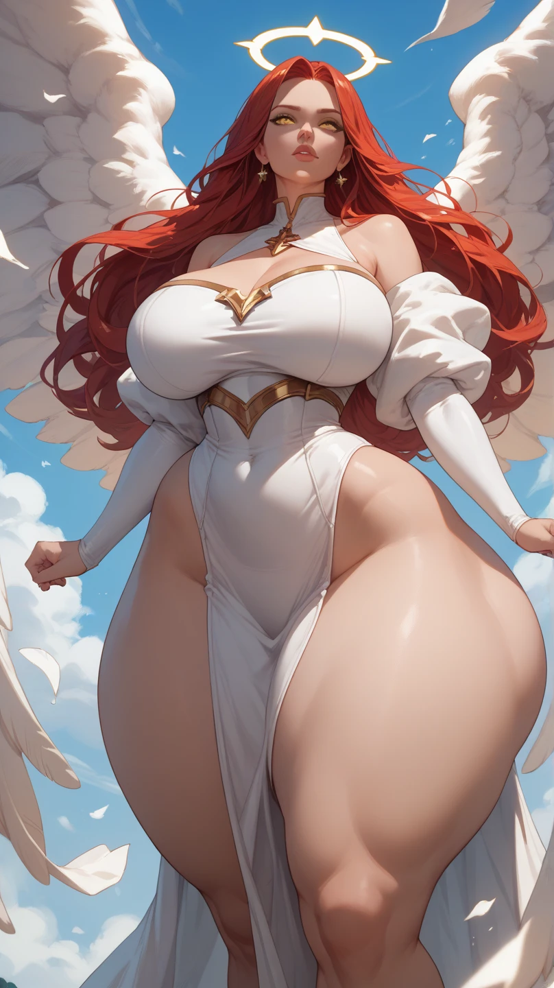 (best quality, ultra-detailed, realistic:1.37),portrait,voluptuous woman,flower,tight dress, Random dress color, passionate look,large buttocks,vibrant colors,soft lighting, standing, full body view, extreme tall, long legs, very tall, tall,