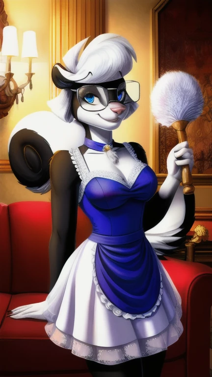 Arctic fox as a Victorian era Tomboy