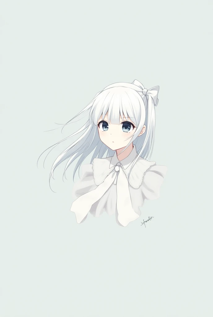 1girl,20 years old,solo,long hair,white hair,finana,twintails,double bun,((white shirt,short sleeves,standart tie,skirt)),(white background,sketch), angry, blush, crossed arms,((looking at view,from front))