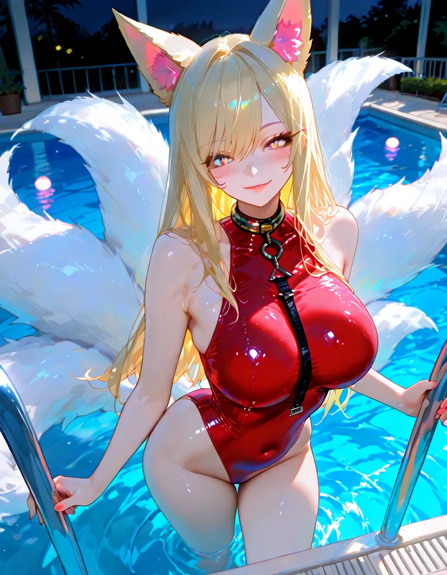 pixiv 3d anime style, subsurface scattering, ray tracing, volumetric lighting
AND_PERP [
a power woman in a large swimming pool, looking at the viewer
AND_SALT [
wearing a black micro bikini swimsuit, two red horns, cleavage, cameltoe, small breasts, long blonde hair, piercing red eyes
] : 0.5
]
AND_PERP [  behind her is a crowded public pool with clear blue water and inflatable pool toys, a couple of people lying on beach chairs, palm trees, beach resort ] : 0.5
<lora:sdxl_power_v4-step00001000:1.0>