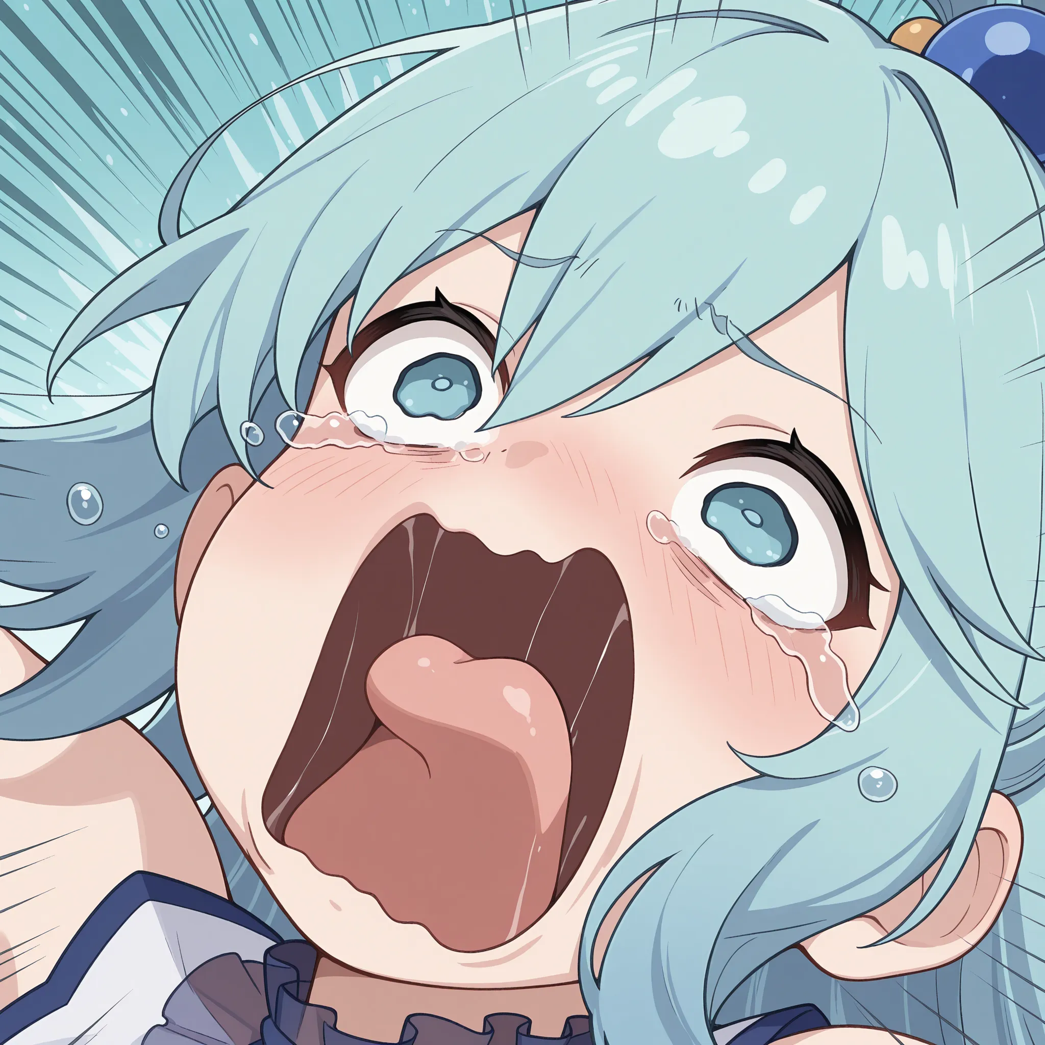 Meme di Aqua che piange