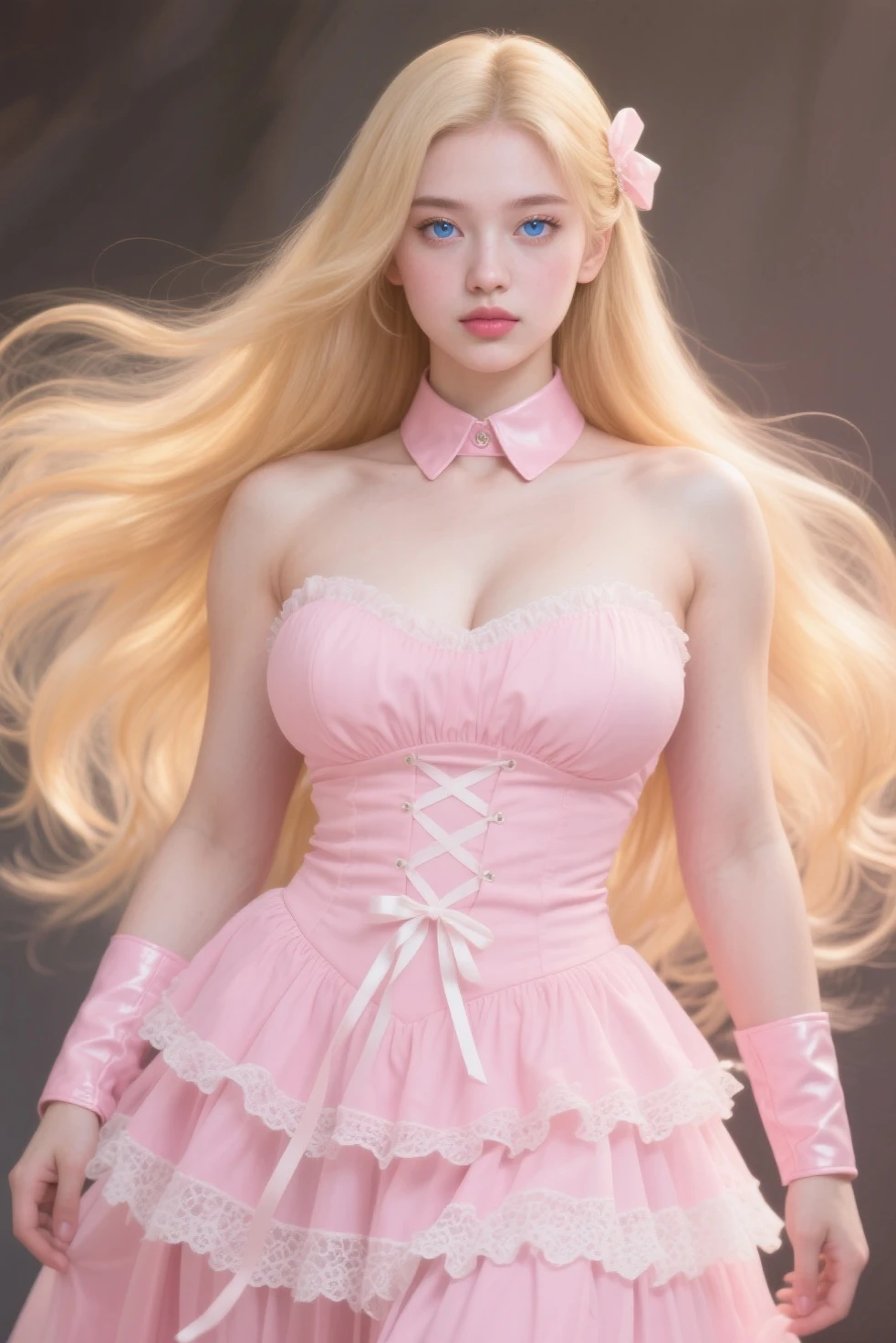 barbie,(masterpiece, best quality:1.2),(8k,highres,RAW photo,realistic,photo-realistic:1.3),(detailed skin texture,detailed cloth texture,beautiful detailed face:1.25),professional lighting,photon mapping,beautiful soft light,radiosity,physically-based rendering,model shoot style, model shoot style, (extremely detailed CG unity 8k wallpaper), full shot body photo of the most beautiful artwork in the world, complex 3d render ultra detailed, looking at viewer, 18 yo, wet hair, real human skin, vibrant details, hyperrealistic, beautiful, octane render, 8k, best quality, masterpiece, an extremely delicate and beautiful, extremely detailed ,CG ,unity ,wallpaper, (realistic, photo-realistic:1.37),Amazing, finely detail, masterpiece,best quality,official art, extremely detailed CG unity 8k wallpaper ,extreme detailed eyes, (perfect face), shiny skin, colorful, highest detailed, vibrant colors, ultra high res, (high contrast), intricate, lens flare,