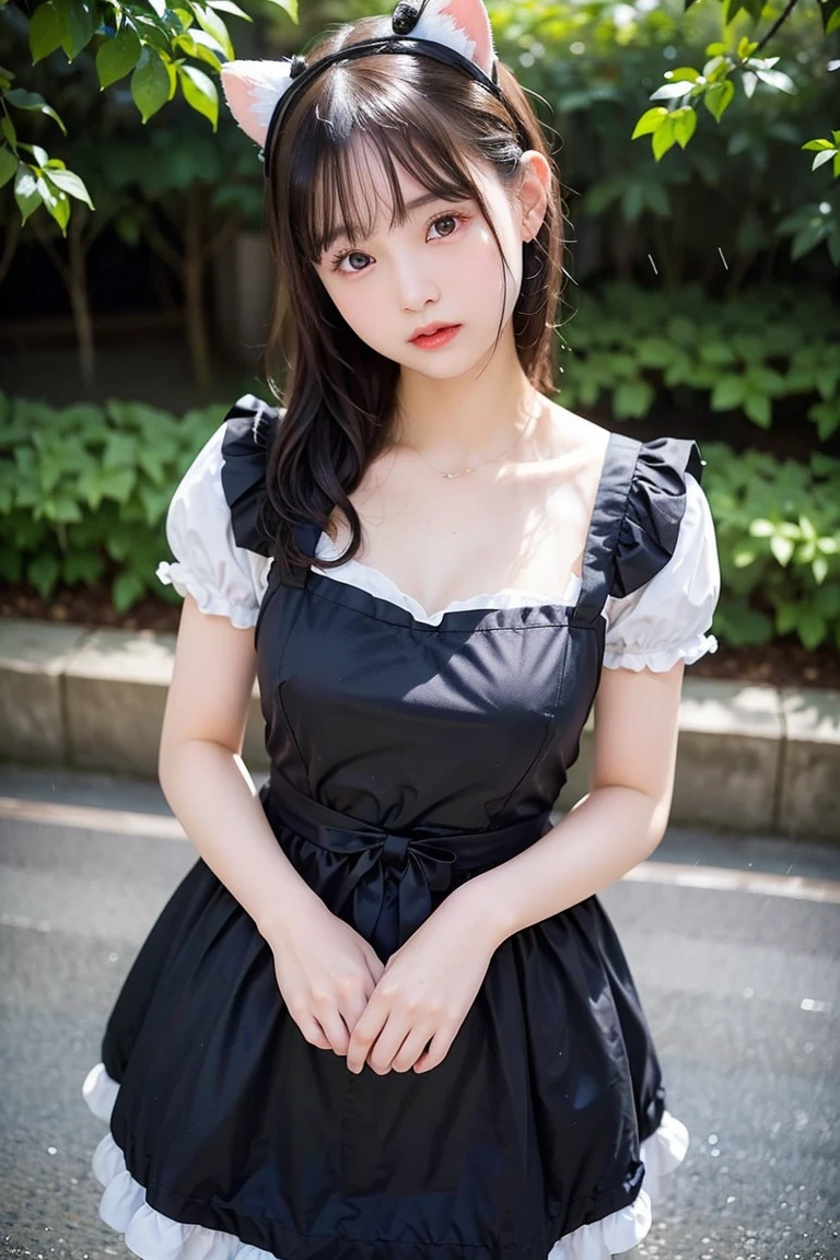 (masutepiece, Best Quality:1.2), 8K, 85 mm, Official art, Raw photo, absurderes, A dark-haired, (Blue eyes, Lolita Fashion, sweetlolita, Gothic, Dress:1.2), Idol face, Upper body, Beautiful Girl, gardeniass, Copenhagen, Short sleeve, Elegance, Sophisticated, gardenia, Film grain, chromatic abberation, Sharp Focus, face lights, Dynamic lighting, Cinematic lighting,(( red blush、embarassed expression, Look away、Looking down in embarrassment:1.2))、(((tucking up the skirt、White panties are visible、Panties dig into Streakman)))、NSFW、